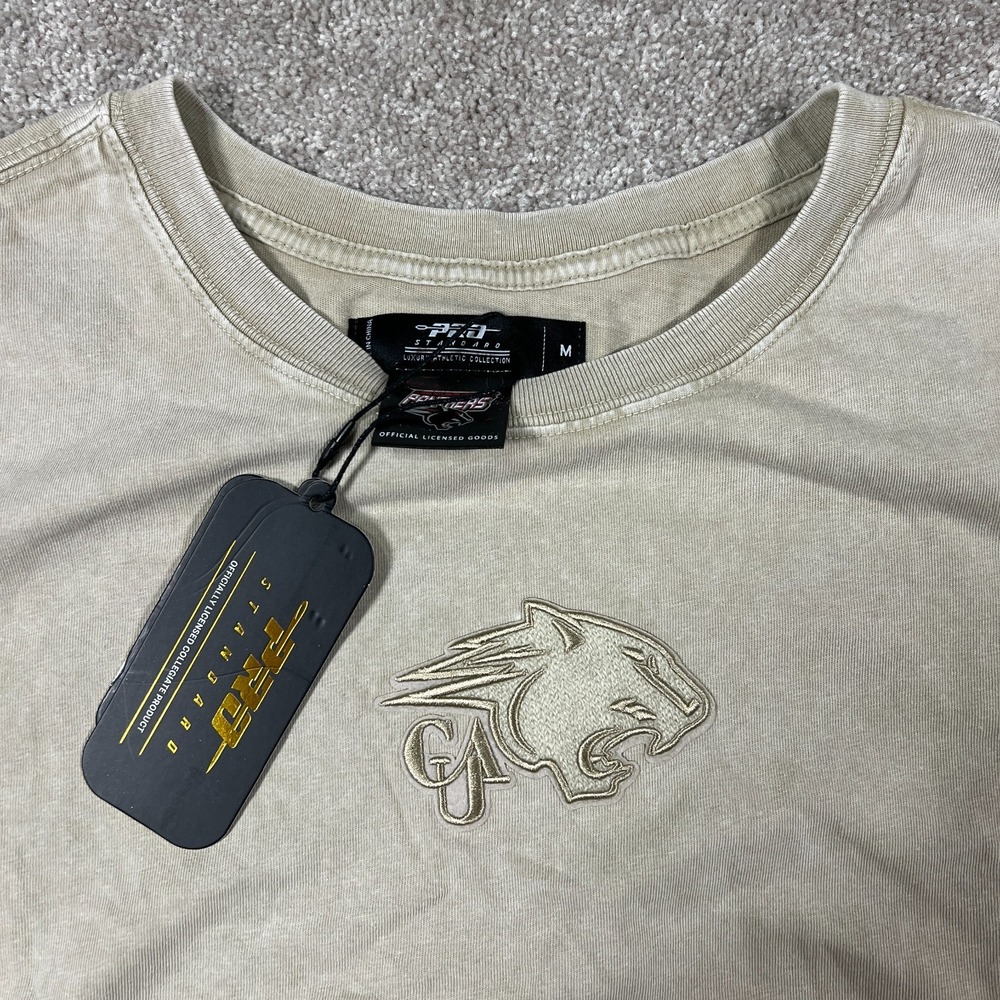 Pro Standard Womens Medium Tan Clark Atlanta University Panthers T-Shirt NWT - Picture 4 of 7